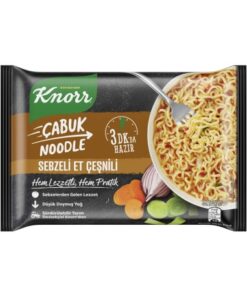 خرید نودل با ادویه گوشت و سبزیجات کنور Knorr Sebzeli Et Cesnili Cabuk Noodle