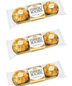 شکلات فررو روشر پک 3 عددی Ferrero Rocher Chocolate 4 خرید شکلات کادویی فررو روشر(پک 3 عددی) Ferrero Rocher Gift Box Chocolate