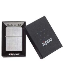 فندک زیپو برس خورده کتانی Zippo 28181 (Linen Weave) 6 فندک زیپو برس خورده کتانی Zippo 28181 (Linen Weave)