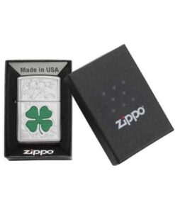 فندک زیپو طرح شبدر Zippo 24699 7 فندک زیپو طرح شبدر Zippo 24699
