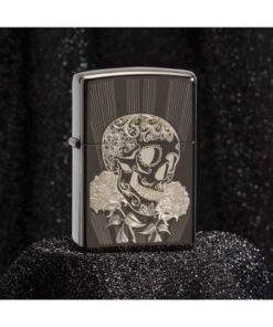 فندک زیپو طرح جمجمه Zippo 29883 (FANCY SKULL) 9 فندک زیپو طرح جمجمه Zippo 29883 (FANCY SKULL)