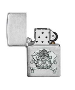 فندک زیپو طرح جمجمه Zippo 49293 (CARD SKULL EMBLEM) 5 فندک زیپو طرح جمجمه Zippo 49293 (CARD SKULL EMBLEM)