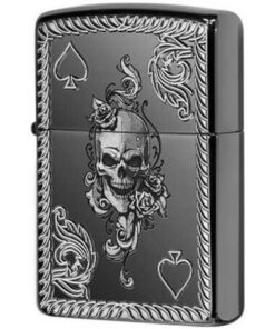 فندک زیپو آرمورکیس طرح جمجمه Zippo 29666 (SPADE & SKULL) 3 فندک زیپو آرمورکیس طرح جمجمه Zippo 29666 (SPADE & SKULL)