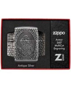 فندک زیپو نقره آرمورکیس سنت کریستوفر Zippo 49160 (ST CHRISTOPHER MEDAL) 11 فندک زیپو نقره آرمورکیس سنت کریستوفر Zippo 49160 (ST CHRISTOPHER MEDAL)