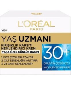کرم ضد چروک و آبرسان 30 سال به بالا لورآل Loreal Yas Uzmani 30+ Kirisiklik Karsiti Nemlendirici Krem 5 کرم ضد چروک و آبرسان 30 سال به بالا لورآل Loreal Yas Uzmani 30+ Kirisiklik Karsiti Nemlendirici Krem