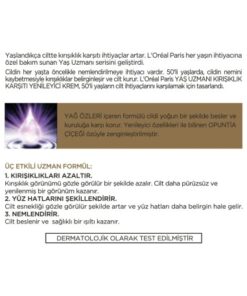 کرم ضد چروک و آبرسان 50 سال به بالا لورآل Loreal Yas Uzmani 50+ Kirisiklik Karsiti Nemlendirici Krem 6 کرم ضد چروک و آبرسان 50 سال به بالا لورآل Loreal Yas Uzmani 50+ Kirisiklik Karsiti Nemlendirici Krem