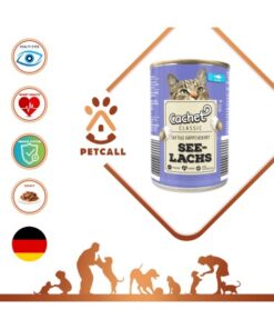 کنسرو گربه با طعم ماهی سالمون کچت Cachet Classic See Lachs Conserve 3 کنسرو گربه با طعم ماهی سالمون کچت Cachet Classic See Lachs Conserve