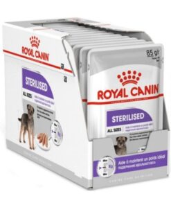 پوچ سگ عقیم استریلایزد رویال کنین Royal Canin Sterilised Adult Wet Dog Pouch 3 پوچ سگ عقیم استریلایزد رویال کنین Royal Canin Sterilised Adult Wet Dog Pouch
