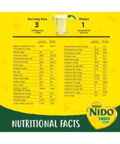 شیر خشک تری پلاس (3تا 5) سال نیدو نستله Nestle Nido Three Plus Baby Milk 9 شیر خشک تری پلاس (3تا 5) سال نیدو نستله Nestle Nido Three Plus Baby Milk