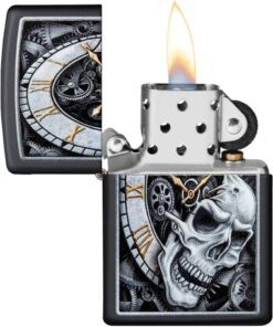 فندک زیپو Zippo 29854 (Skull Clock Design) 7 خرید فندک زیپو Zippo 29854 (Skull Clock Design)