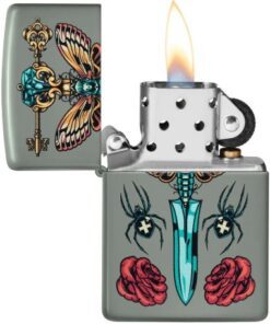 فندک زیپو Zippo 49860 (Gothic Dagger Design) 7 خرید فندک زیپو Zippo 49860 (Gothic Dagger Design)