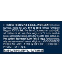 سس پستو باریلا سبز (با ریحان ایتالیایی) Barilla Pesto Genovese 190g 12 سس پستو باریلا سبز (با ریحان ایتالیایی) Barilla Pesto Genovese 190g