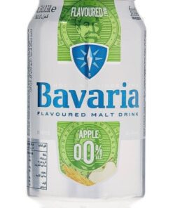 آبجو بدون الکل باواریا با طعم سیب (دلستر سیب) قوطی فلزی Bavaria Apple 330ml