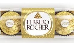 شکلات فررو روشر پک 3 عددی Ferrero Rocher Chocolate 5 شکلات فررو روشر پک 3 عددی Ferrero Rocher Chocolate
