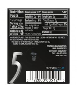 آدامس فایو نعنا کوبالت 15عددی اصل Five Peppermint Cobalt 4 آدامس فایو نعنا کوبالت 15عددی اصل Five Peppermint Cobalt