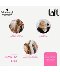 اسپری تافت حالت دهنده مو شوارتسکف شماره 5 آلتیمیت 72 ساعته 250 میل Schwarzkopf Taft Ultimate Hair 5 Spray 4 اسپری تافت حالت دهنده مو شوارتسکف شماره 5 آلتیمیت 72 ساعته 250 میل Schwarzkopf Taft Ultimate Hair 5 Spray