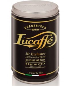 قیمت و خرید دانه قهوه لوکافه 100% عربیکا مستر اکسکلوسیو  قوطی 250 گرمی Lucaffé Mr. Exclusive 100% Arabica Ground coffee