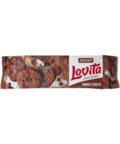 قیمت خرید کلوچه-کوکی روشن لاویتا با طعم شکلات تلخ 150 گرمی   Roshen Lovita Classic Cookies