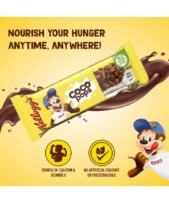 غلات بار شکلاتی کلاگز کوکو پاپس 20 گرمی Kellogg's Coco Pops Cereal Bar 3 غلات بار شکلاتی کلاگز کوکو پاپس 20 گرمی Kellogg's Coco Pops Cereal Bar