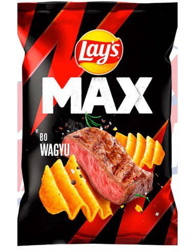 چیپس سیب زمینی لیز ماکس با طعم پودر گوشت- 75 گرمی Lays Max Wagyu Beef 