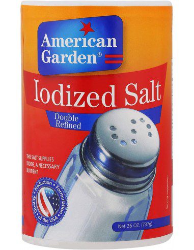 نمک یددار یونیزه شده امریکن گاردن 737 گرمی American Garden Iodized Salt 1 خرید نمک یددار امریکن گاردن 737 گرمی American Garden Iodized Salt