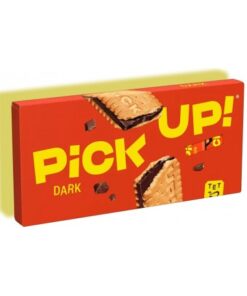 بیسکویت شکلات تلخ پیکاپ 28 گرمی Pick Up Dark Biscuit 4 بیسکویت شکلات تلخ پیکاپ 28 گرمی Pick Up Dark Biscuit