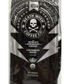 دانه قهوه دت ویش کلمبیایی (مدیوم رست) 340 گرمی Death Wish Coffee Colombian Blend Medium Roast Coffee Ground
