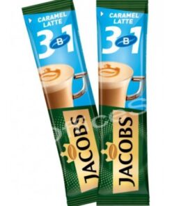 قهوه فوری کارامل لاته 3 در 1 جاکوبز 24 عددی Jacobs 3 in1 Caramel Latte Instant Coffee