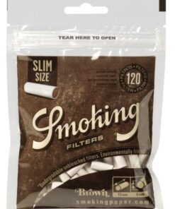 فیلتر سیگار پیچ ارگانیک اسلیم اسموکینگ 120 عددی Smoking 6mm