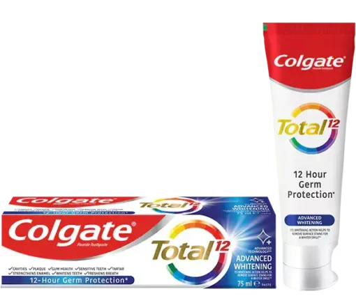 خمیردندان کلگیت سفید کننده توتال 12 - 100 میل Colgate Total 12 Advanced Whitening Toothpaste