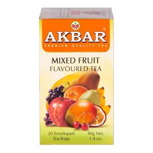 قیمت خرید فروش دمنوش اکبر با طعم میوه های مخلوط 20 عددی Akbar Mixed Fruit Flavored Tea
