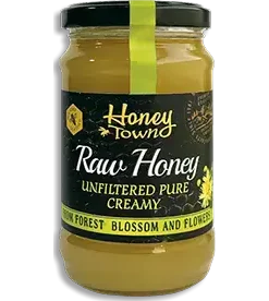 قیمت خرید فروش عسل خالص موم دار هانی تاون خامه ای 400 گرمی Honey Town Row Honey Creamy Blossom