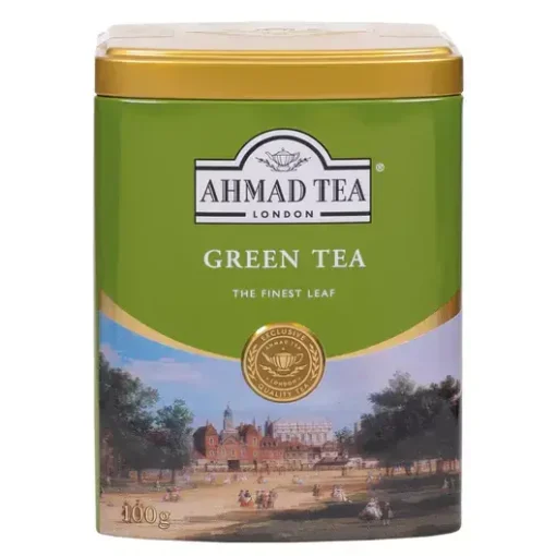 قیمت خرید فروش چای سبز احمد قوطی فلزی 100 گرمی Ahmad Green Tea