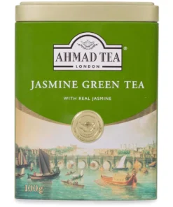 قیمت خرید فروش چای سبز جاسمین (یاس) احمد قوطی فلزی 100 گرمی Ahmad Jasmine Green Tea
