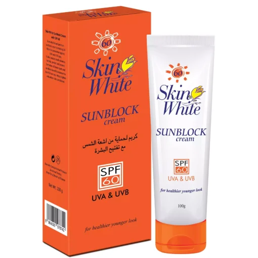 قیمت خرید فروش کرم ضد آفتاب اسکین وایت 100 گرمی Skin White Sunblock Cream SPF60