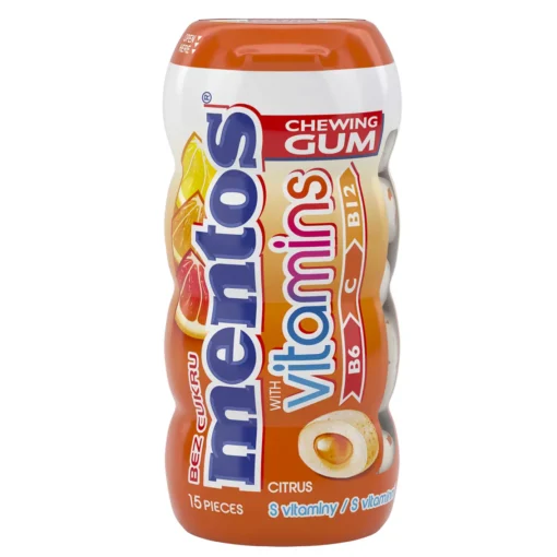 قیمت خرید فروش آدامس منتوس ویتامینه بدون شکر 30 گرمی Mentos Gum with Vitamins