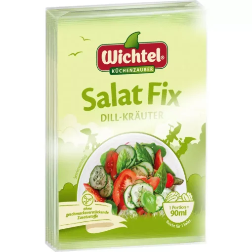 ادویه سالاد ویشتل آلمان با طعم شوید و جعفری بسته 5عددی (50 گرم) Wichtel Salat Fix Dill-Krauter