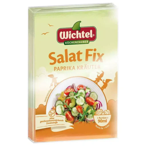 ادویه سالاد ویشتل آلمان با طعم فلفل پاپریکا بسته 5عددی (50 گرم) Wichtel Salat Fix Paprika Krauter