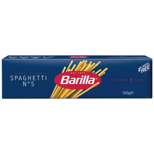 قیمت خرید فروش اسپاگتی باریلا 5.N ایتالیایی با گندم دوروم - 500گرمی Barilla N.5 Spaghetti