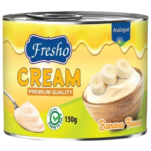 قیمت خرید فروش خامه فریشو با طعم موز 150 گرمی Fresho Cream Banana Flavor