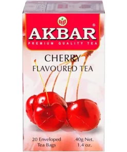 قیمت خرید فروش دمنوش اکبر با طعم گیلاس - 20 عددی Akbar Cherry Flavored Tea