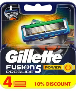 قیمت خرید فروش تیغ اصلاح یدک ژیلت فیوژن فایو پروگلاید پاور 4عددی Gillette Fusion 5 Proglide Power Shaving Blade Refills