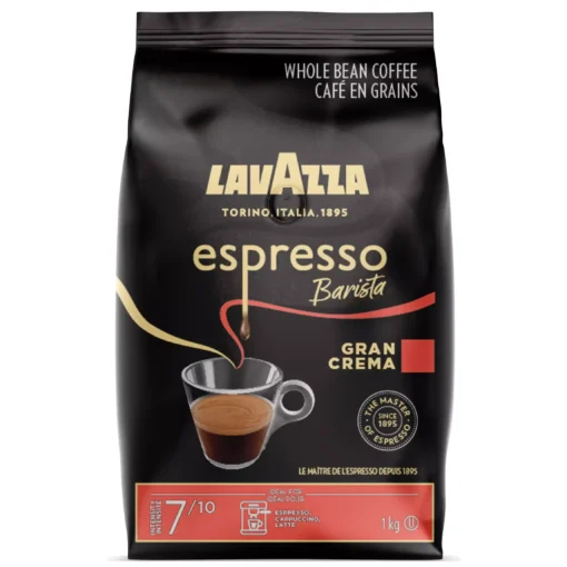 قیمت خرید فروش دانه قهوه لاوازا کافه اسپرسو باریستا گرن کرما 1 کیلویی Lavazza Caffe Espresso Barista Gran Crema Coffee Beans