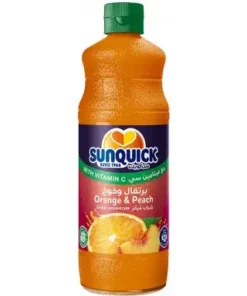 قیمت خرید فروش شربت سان کوئیک با طعم هلو و پرتقال 840 میل Sunquick Orange & Peach Concentrate Drink