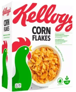 قیمت خرید کورن فلکس -غلات صبحانه کلاگز خروس نشان 375 گرمی Kellogg’s Corn Flakes