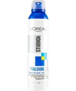 قیمت خرید فروش اسپری حالت دهنده و درخشان کننده لورآل استودیو لاین 250 میل Loreal Studio Line Fix & Shine Spray