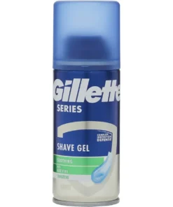 ژل اصلاح صورت ژیلت سنسیتیو آلوورا مسافرتی 75 میل Gillette Series Sensitive Soothing with Aloe Vera Shaving Gel