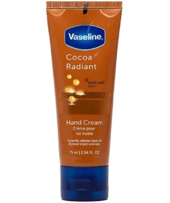 کرم دست تیوپی وازلین مناسب پوست خشک با رایحه کاکائو 75 میل Vaseline Cocoa Radiant Hand Cream 