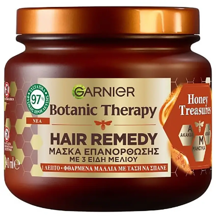 ماسک نرم کننده مو گارنیه حاوی عصاره موم عسل 340 میل Garnier Honey Treasures Smoothing Hair Mask 1 قیمت خرید فروش ماسک نرم کننده مو گارنیه با عسل 340 میل Garnier Honey Treasures Smoothing Hair Mask
