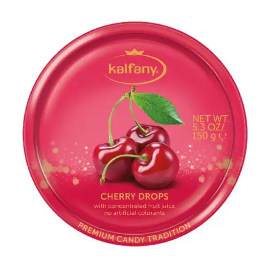 آبنبات کالفانی با طعم گیلاس 150 گرمی Kalfany Cherry Drops 1 خرید آبنبات کالفانی با طعم گیلاس 150 گرمی Kalfany Cherry Drops